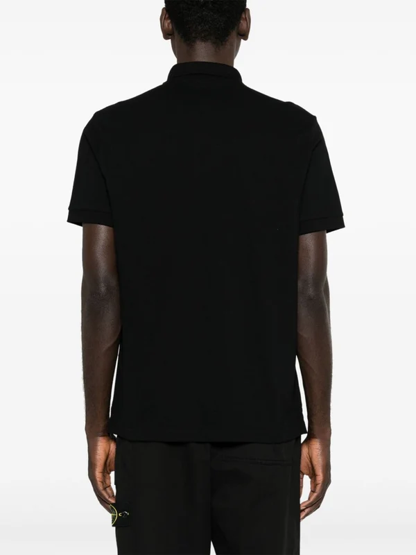 Stone Island Black Polo Shirts - Image 2