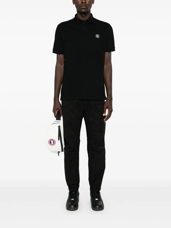 Stone Island Black Polo Shirts - Image 5