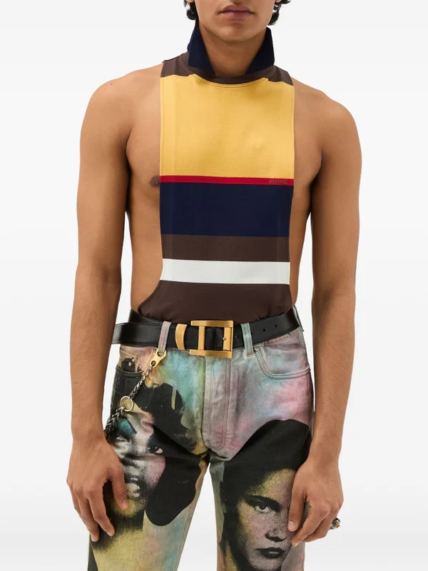 Versace Striped Sleeveless - Image 3