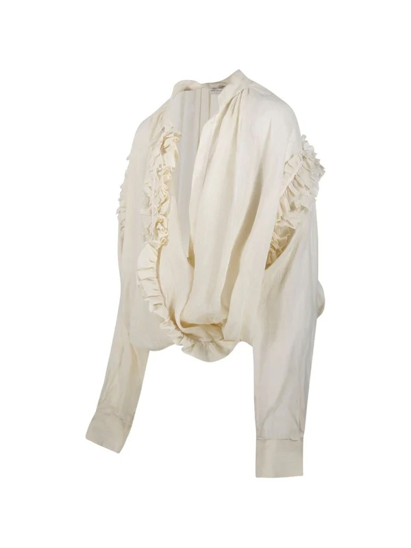 Dries Van Noten Ivory Shirts & Blouses - Image 2