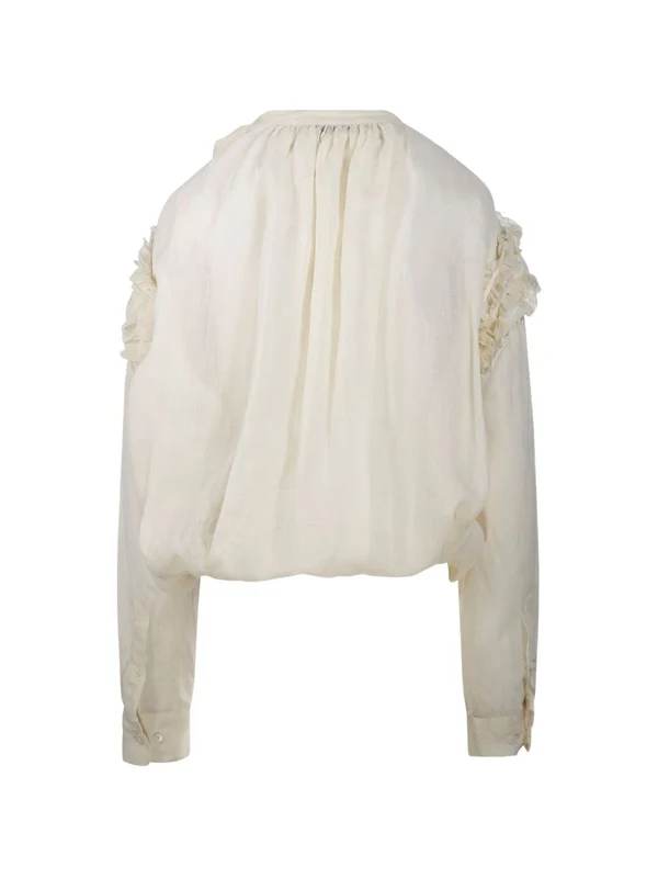 Dries Van Noten Ivory Shirts & Blouses - Image 4
