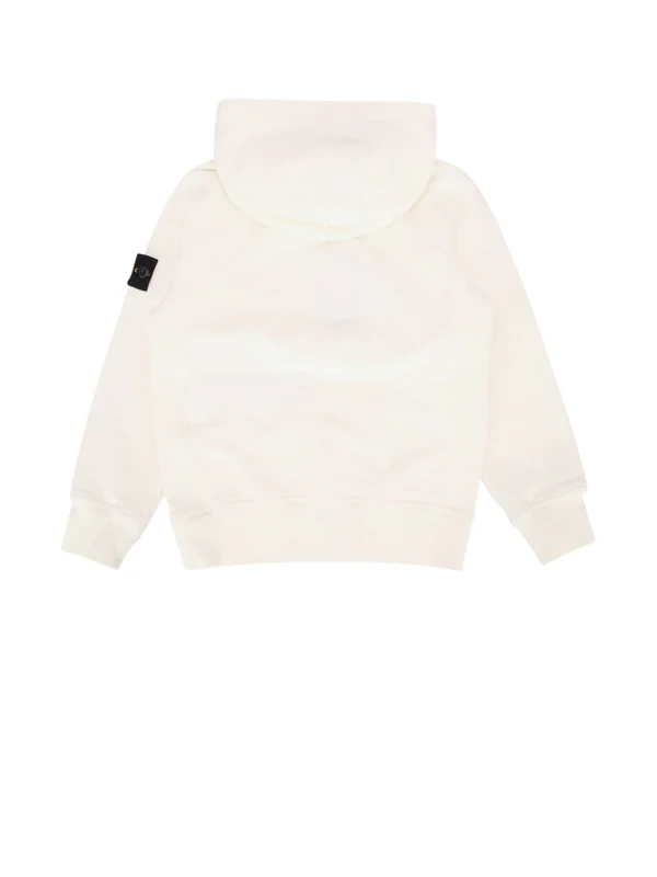 Stone Island Kids White Hoodies - Image 2
