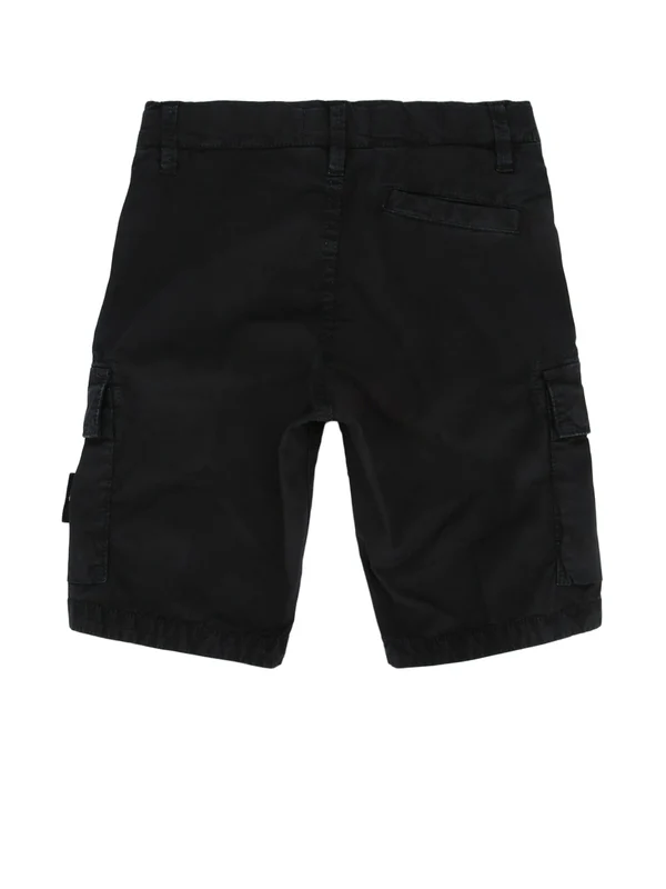 Stone Island Kids Black Shorts - Image 2
