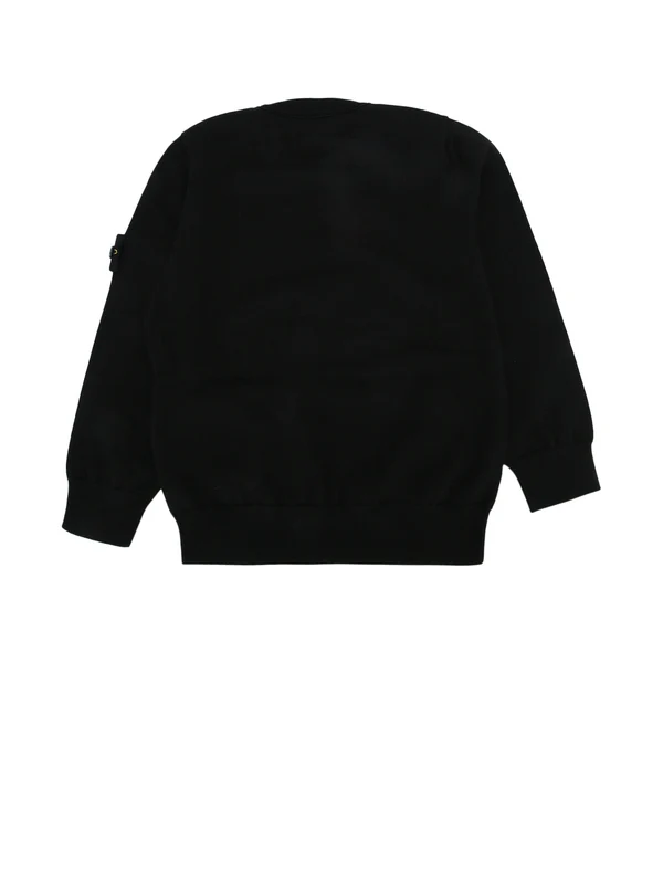 Stone Island Kids Black Sweatshirts - Image 2
