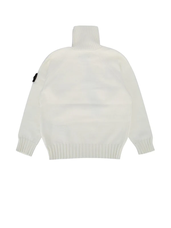 Stone Island Kids White Knitted - Image 2