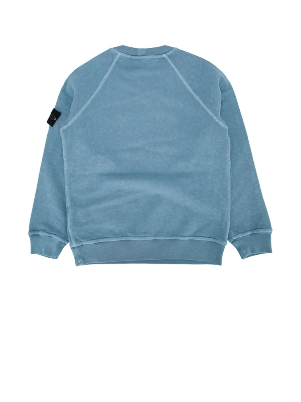 Stone Island Kids Blue Sweatshirts - Image 2
