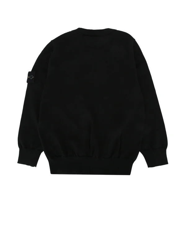 Stone Island Kids Black Sweatshirts - Image 2
