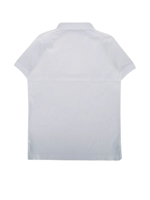 Stone Island Kids White Polo Shirts - Image 2