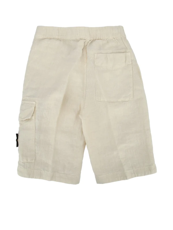 Stone Island Kids Ivory Shorts - Image 2