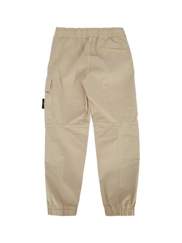 Stone Island Kids Beige Casual Pants - Image 2