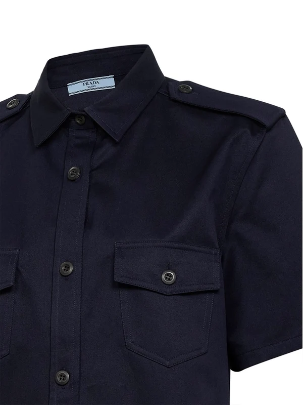 Prada Navy Shirt & Blouse - Image 3