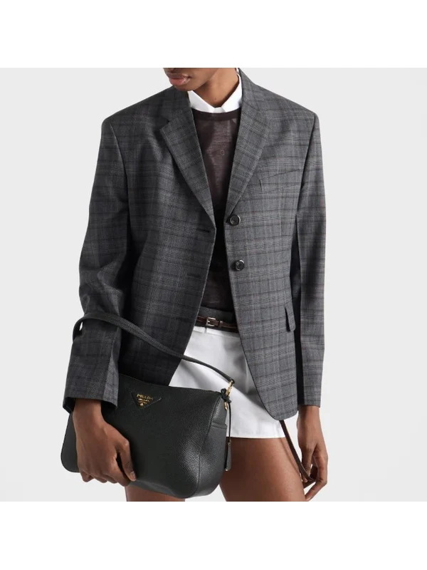 Triangle Logo Medium Shoulder Bag - Image 2