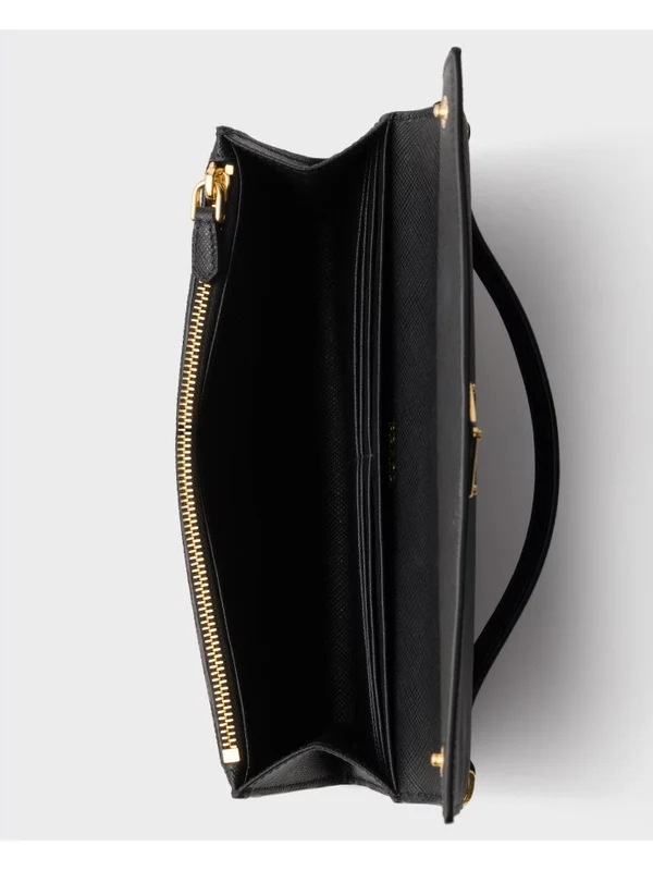 Triangle Logo Leather Shoulder Bags - Image 3