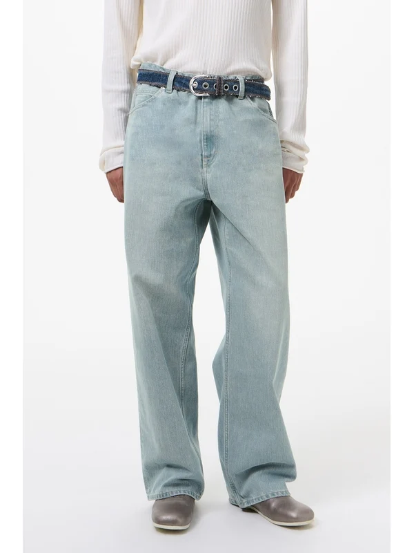 Vast Cut Denim Pants - Image 2