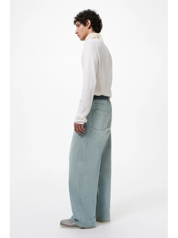 Vast Cut Denim Pants - Image 3