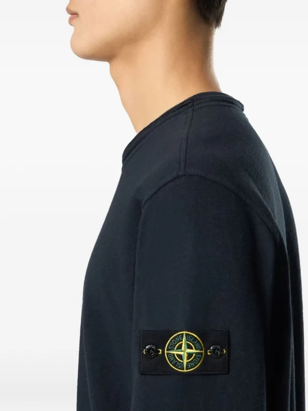 Stone Island Navy Sweatshirts - Image 3