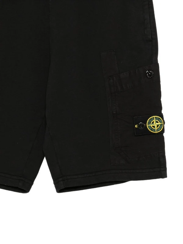 Stone Island  Black Shorts - Image 3