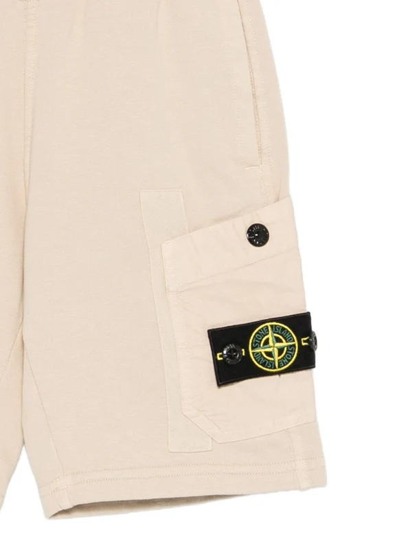Stone Island  Beige Shorts - Image 3