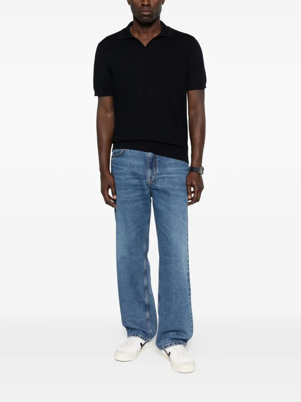Corneliani Black Polo Shirts - Image 3