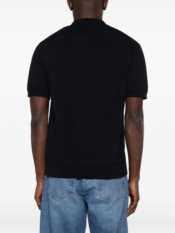 Corneliani Black Polo Shirts - Image 5