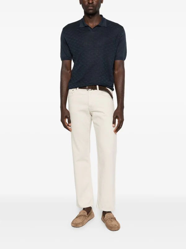 Corneliani Navy Polo Shirts - Image 3