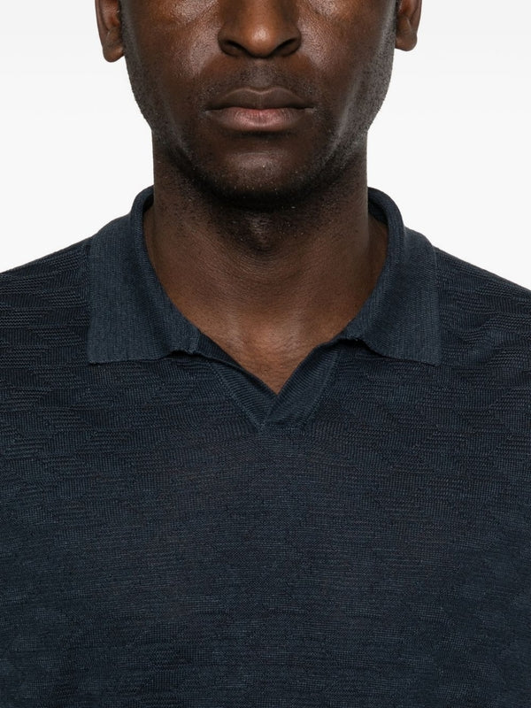 Corneliani Navy Polo Shirts - Image 4