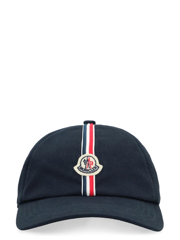 Moncler Kids Navy Cap - Image 2