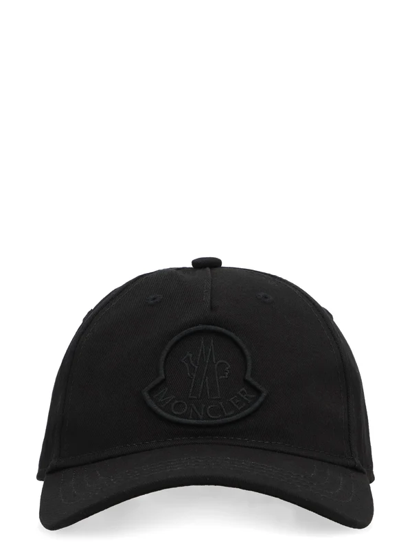 Moncler Kids Black Cap - Image 2