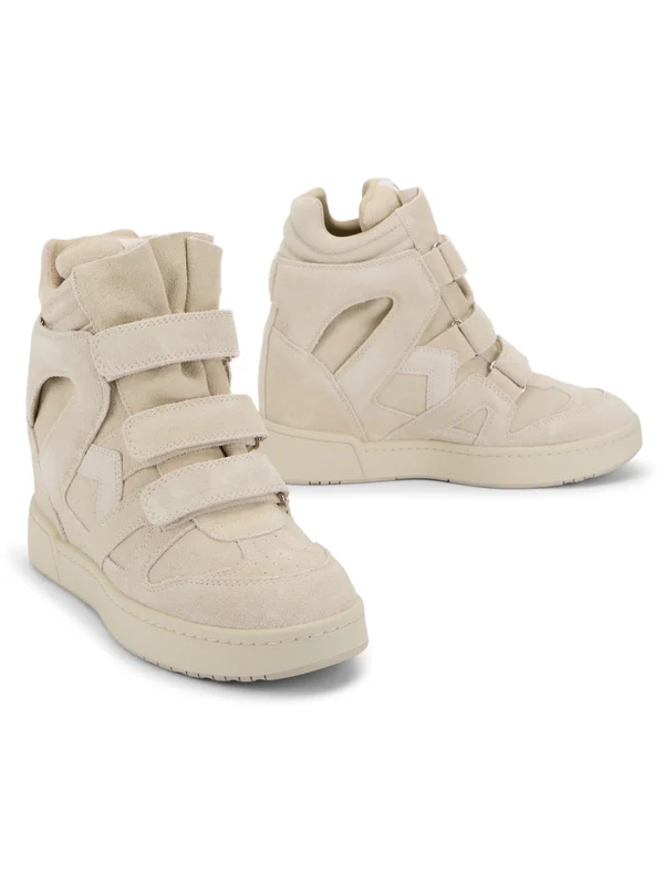 Isabel Marant Beige High Top Sneakers - Image 3