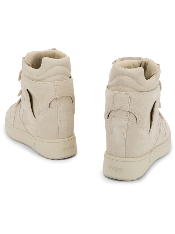 Isabel Marant Beige High Top Sneakers - Image 4