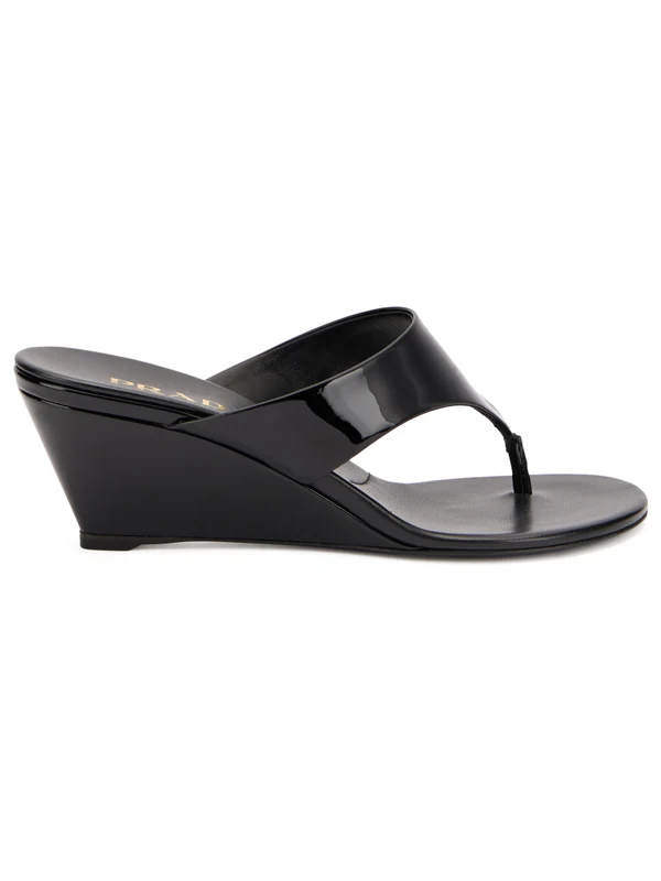 Prada Black Flip Flops - Image 2