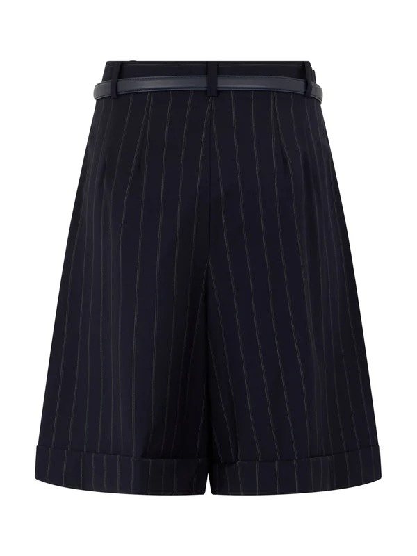 Max Mara Studio Navy Shorts - Image 2
