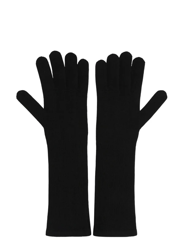 Max Mara Black Wool Gloves - Image 3