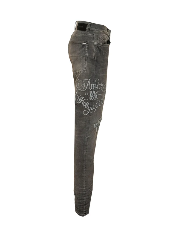 Amiri Grey Denim Pants - Image 3