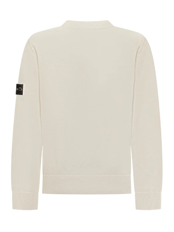 Stone Island Kids Ivory Knitted - Image 2