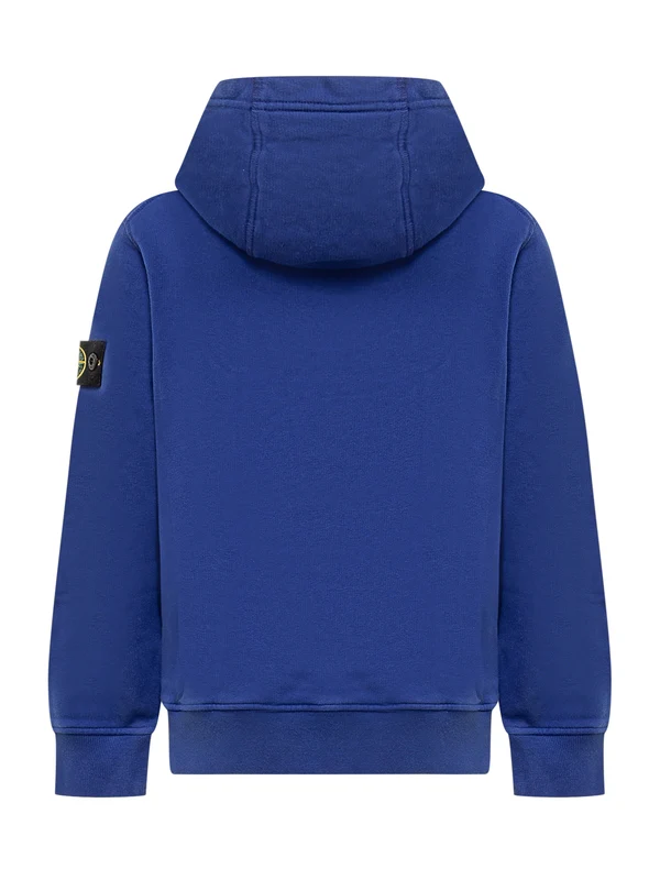 Stone Island Kids Blue Hoodies - Image 2