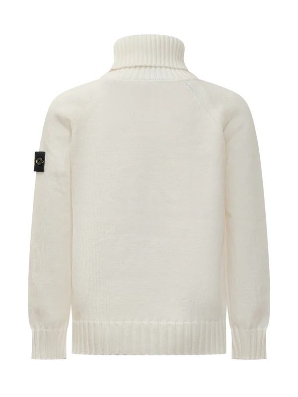 Stone Island Kids White Knitted - Image 2