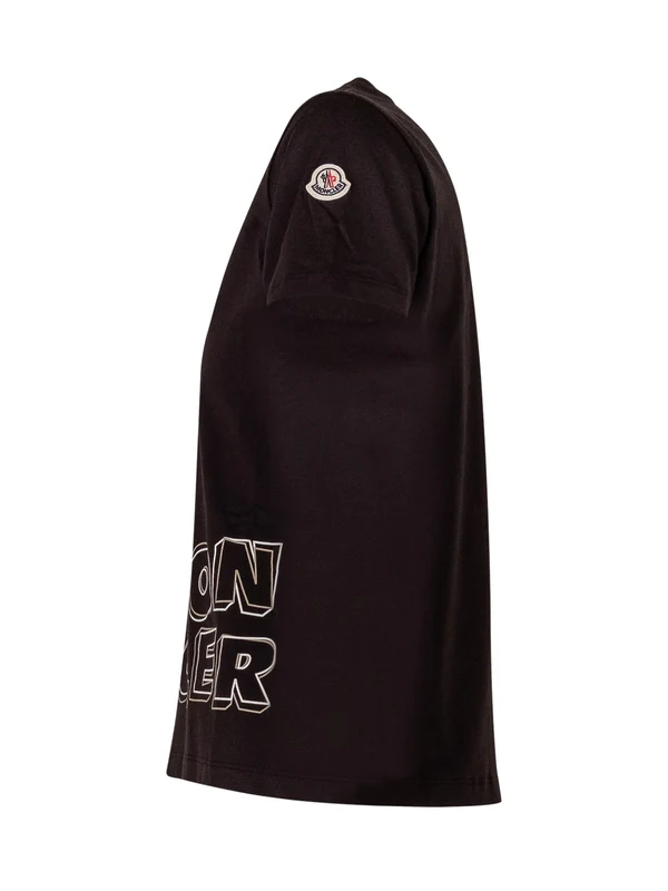 Moncler Black Half Sleeve - Image 3