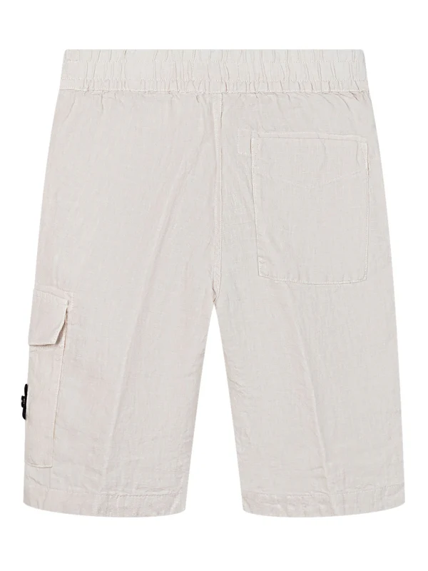 Stone Island Kids Beige Shorts - Image 2