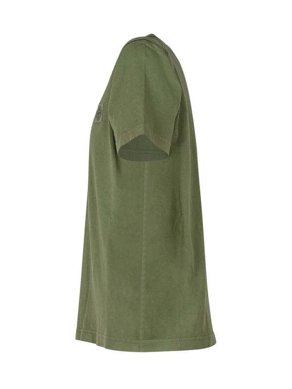 Stone Island Kids Green Half Sleeve - Image 3