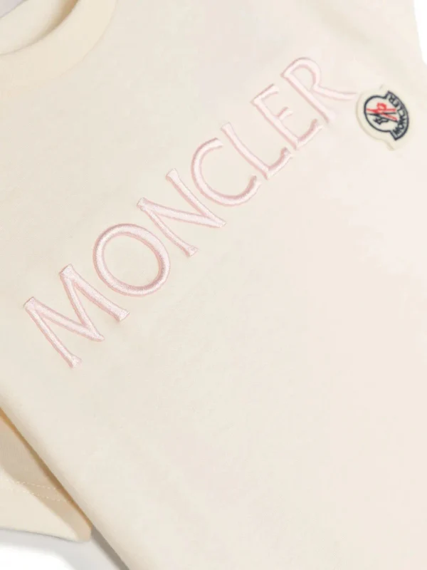 Logo Embroidery Cotton Short Sleeve T Shirt - Image 3