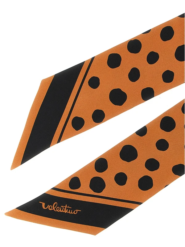 Valentino Brown Silk Mufflers - Image 3