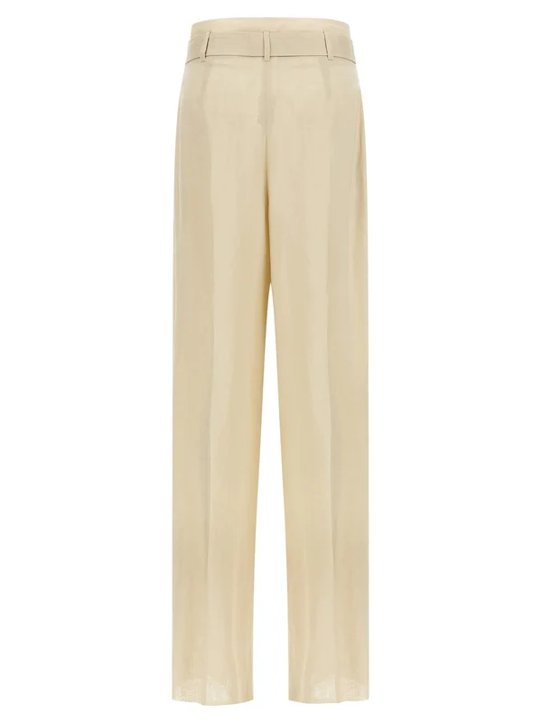 Max Mara Studio Beige Tailored Pants - Image 2