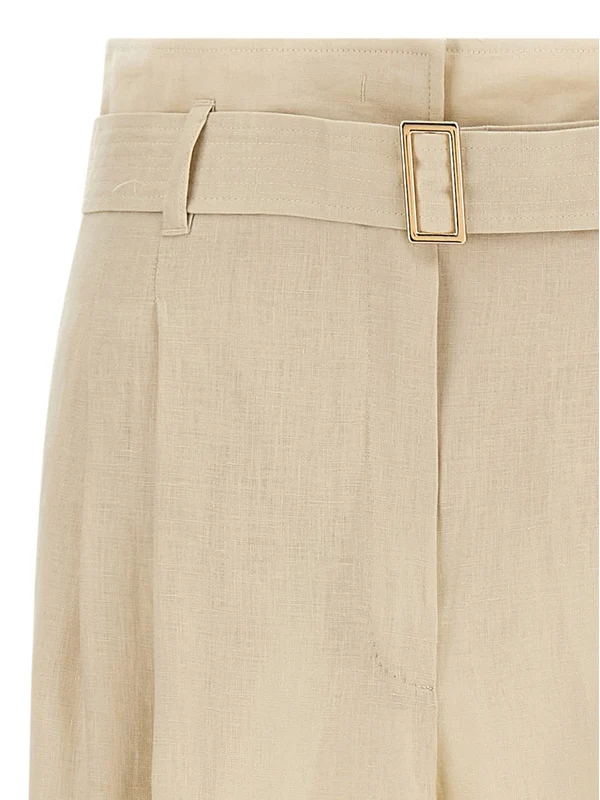 Max Mara Studio Beige Tailored Pants - Image 3