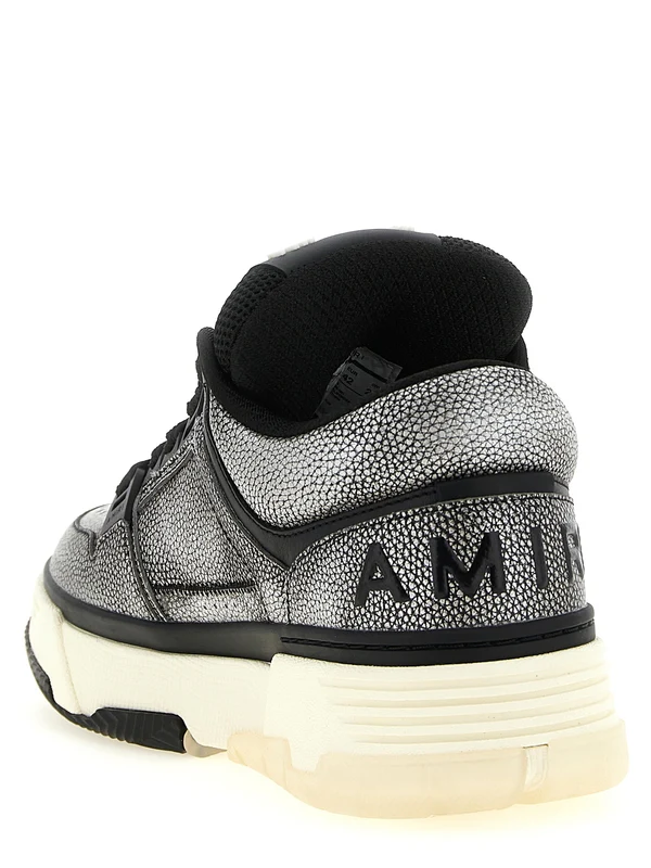 Amiri Grey Low Top Sneakers - Image 3