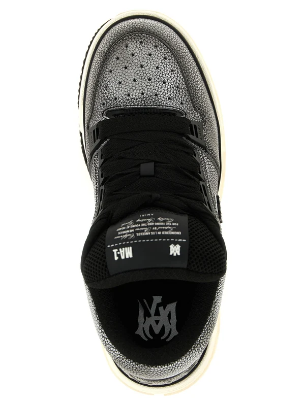 Amiri Grey Low Top Sneakers - Image 4