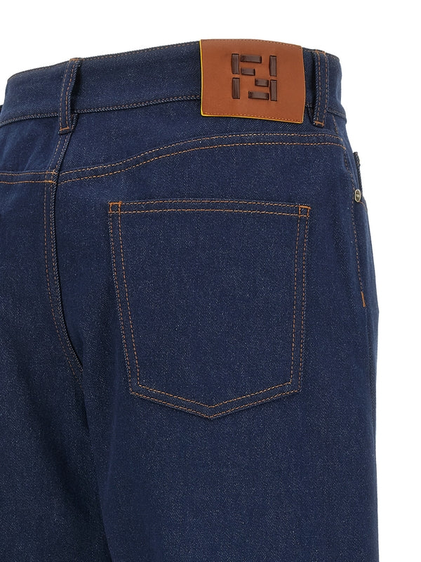 Fendi Navy Denim Pants - Image 4