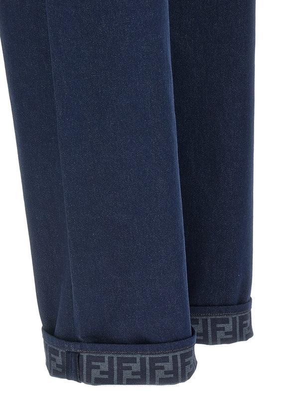 Fendi Navy Denim Pants - Image 5