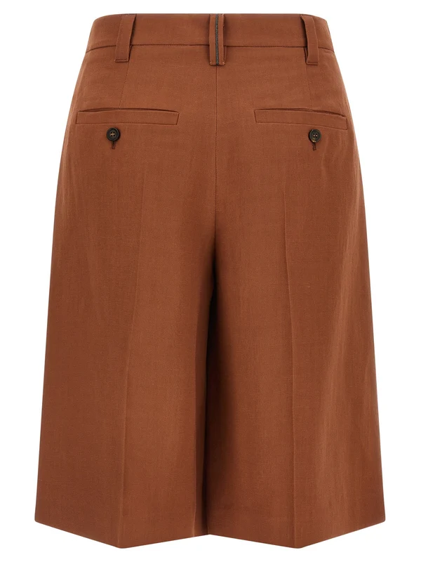 Brunello Cucinelli Brown Shorts - Image 2
