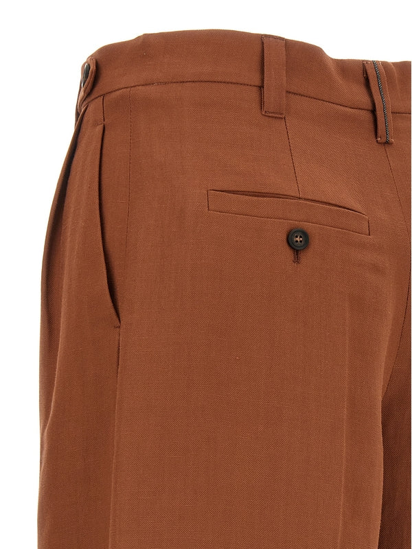 Brunello Cucinelli Brown Shorts - Image 4